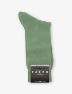 Tiago Stretch Cotton-Blend Socks by FALKE