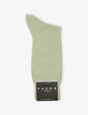 Tiago Stretch Cotton-Blend Socks by FALKE