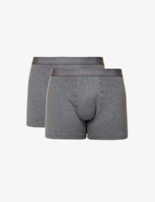 Tonal Waistband Pack Of Two Stretch-Cotton Boxers by FALKE