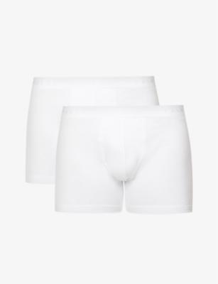 Tonal waistband pack of two stretch-cotton boxers by FALKE