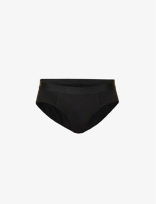 Tonal waistband pack of two stretch-cotton briefs by FALKE