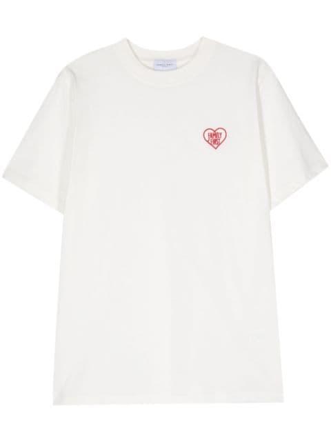 embroidered-logo cotton T-shirt by FAMILY FIRST