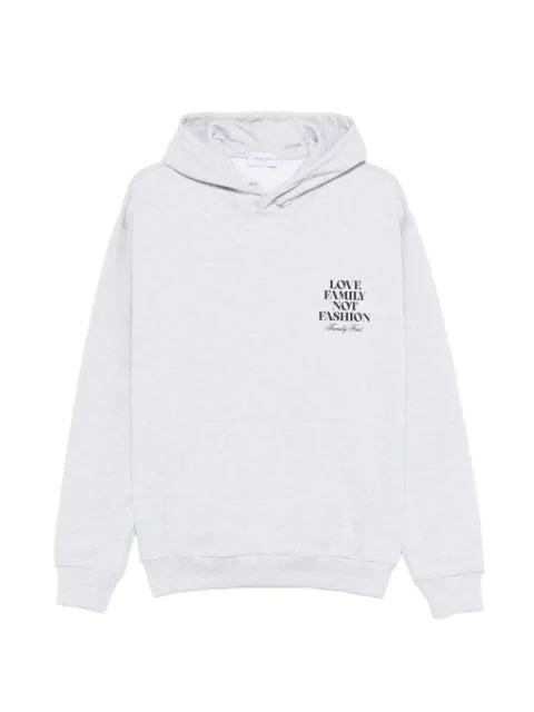 hoodied graphic cotton sweatshirt by FAMILY FIRST