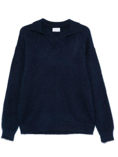 knitted polo sweater by FAMILY FIRST