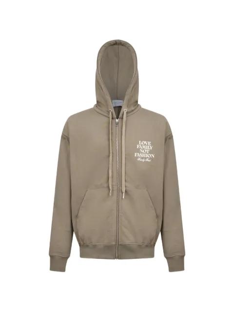 logo-print hoodie by FAMILY FIRST