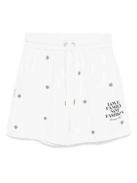 logo-printed shorts by FAMILY FIRST