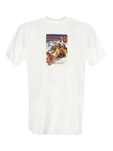 postcard-print T-shirt by FAMILY FIRST