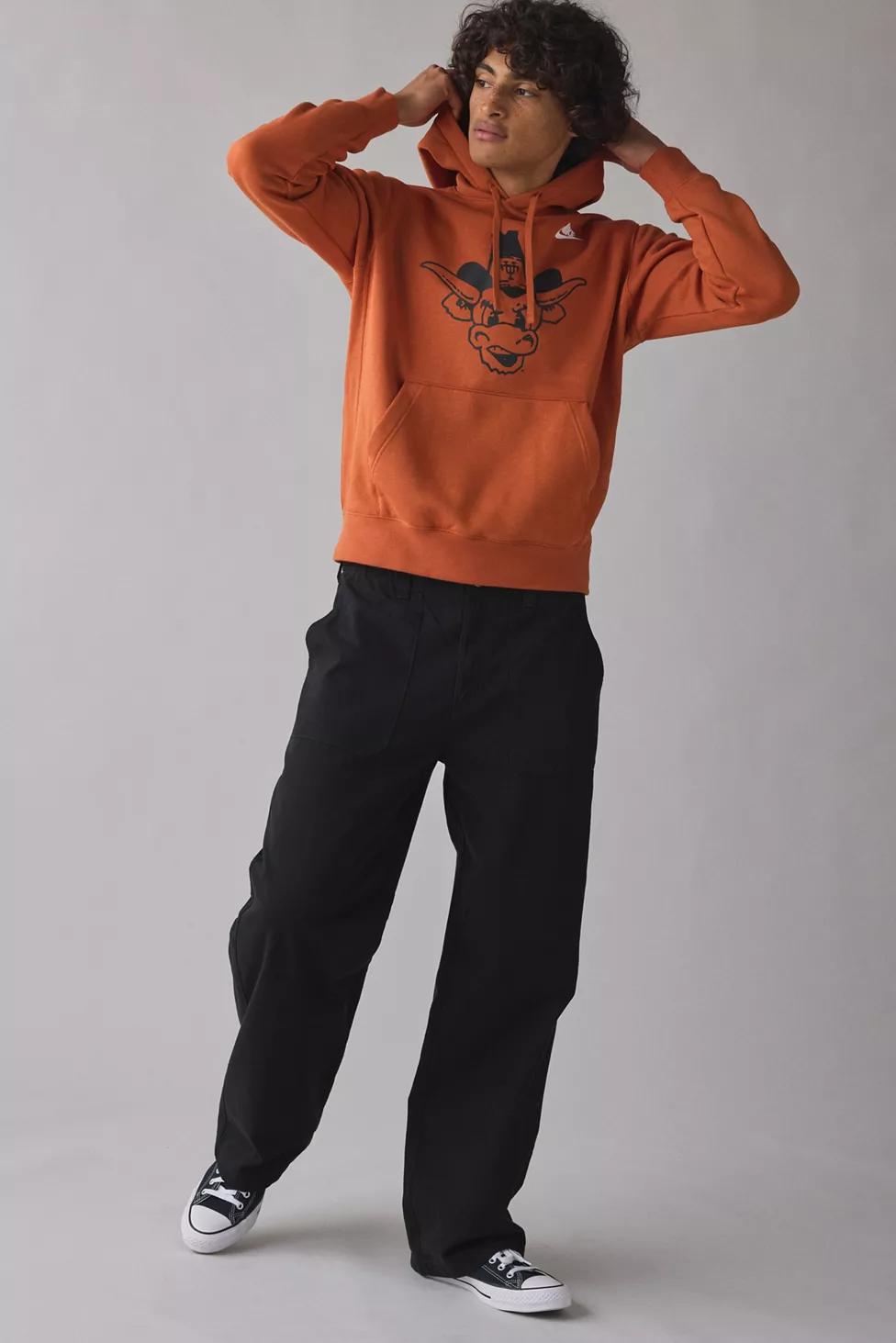 Fanatics Texas Longhorns Team Logo Graphic Nike Legacy Club Fleece Hoodie Sweatshirt by FANATICS