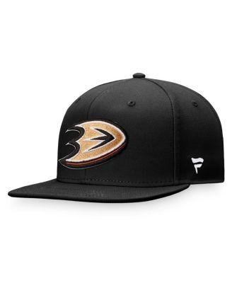 Men's Black Anaheim Ducks Core Primary Logo Snapback Adjustable Hat by FANATICS