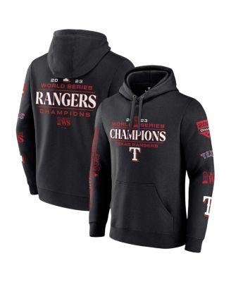 Men's Branded Black Texas Rangers 2023 World Series Champions Pullover Hoodie by FANATICS