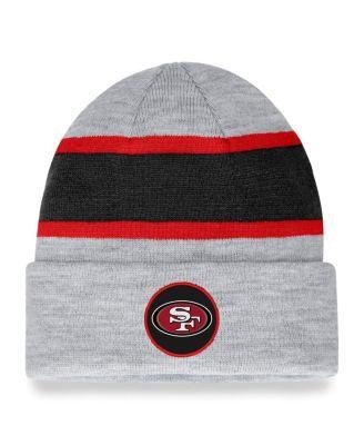 Men's Branded Heather Gray San Francisco 49ers Logo Cuffed Knit Hat by FANATICS