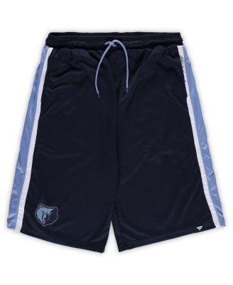 Men's Navy Memphis Grizzlies Big and Tall Referee Iconic Mesh Shorts by FANATICS
