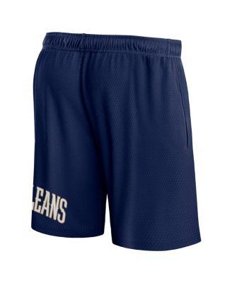 Men's Navy New Orleans Pelicans Free Throw Mesh Shorts by FANATICS