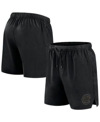 Men's Black Chicago Cubs Front Office Woven Shorts by FANATICS SIGNATURE