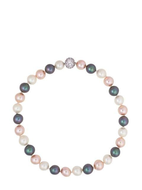 faux-pearl sterling silver necklace by FANTASIA BY DESERIO