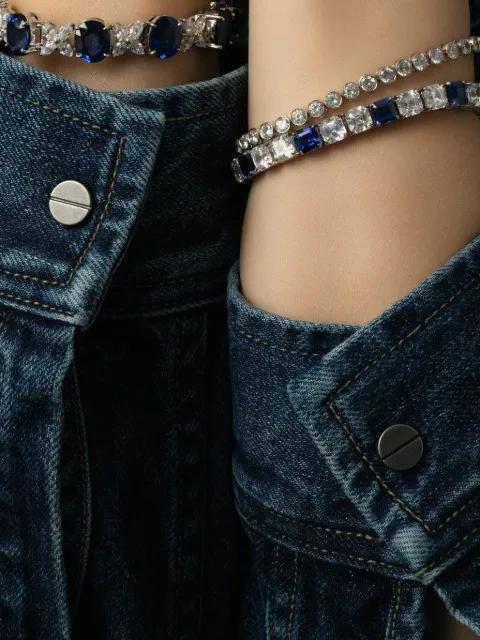 sapphire tennis bracelet by FANTASIA BY DESERIO