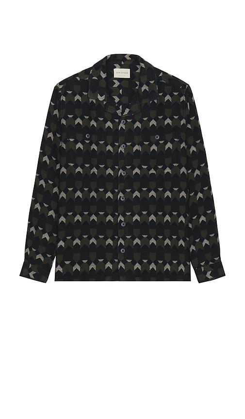 Far Afield Hiro Overshirt in Dark Green by FAR AFIELD
