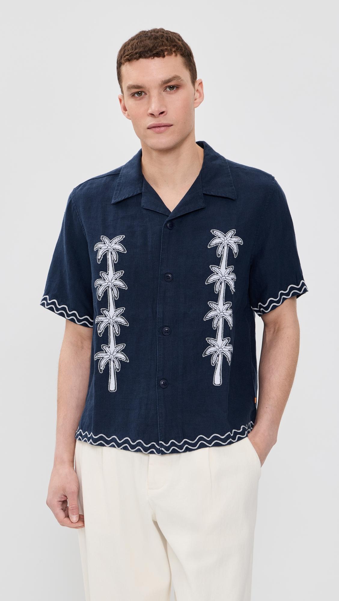 Veloso Flock Palm Shirt by FAR AFIELD