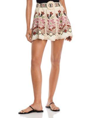 Ainika Rustic Flowers Skirt by FARM RIO