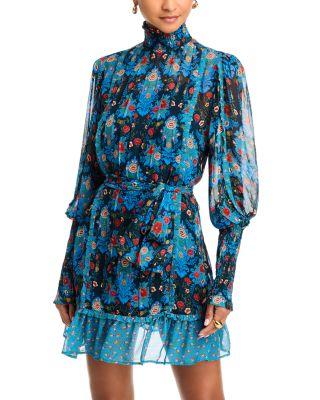Arabesque Floral Pleated Dress by FARM RIO
