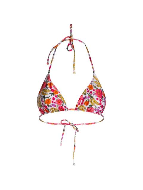 Banana Flowers bikini top by FARM RIO
