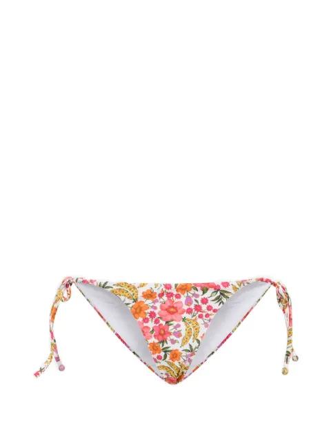 Banana Flowers side-tie bikini bottoms by FARM RIO