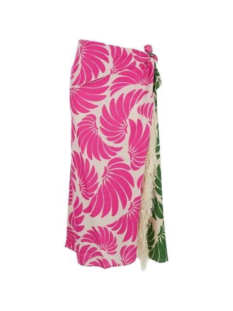 Banana Wings midi skirt by FARM RIO
