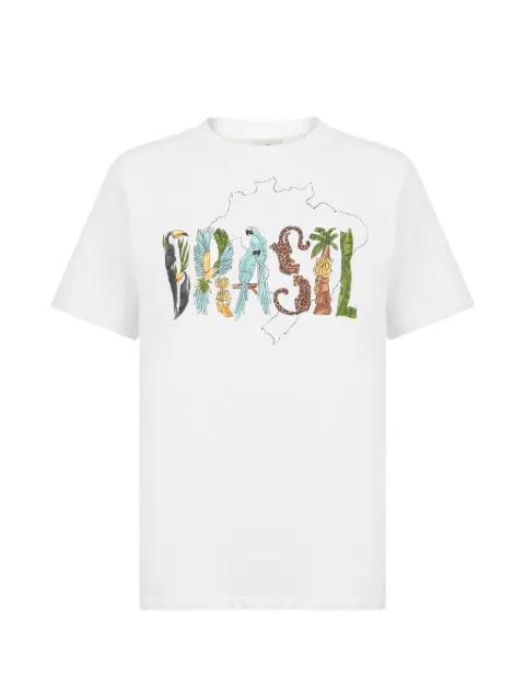 Brasil-print relaxed-fit T-shirt by FARM RIO