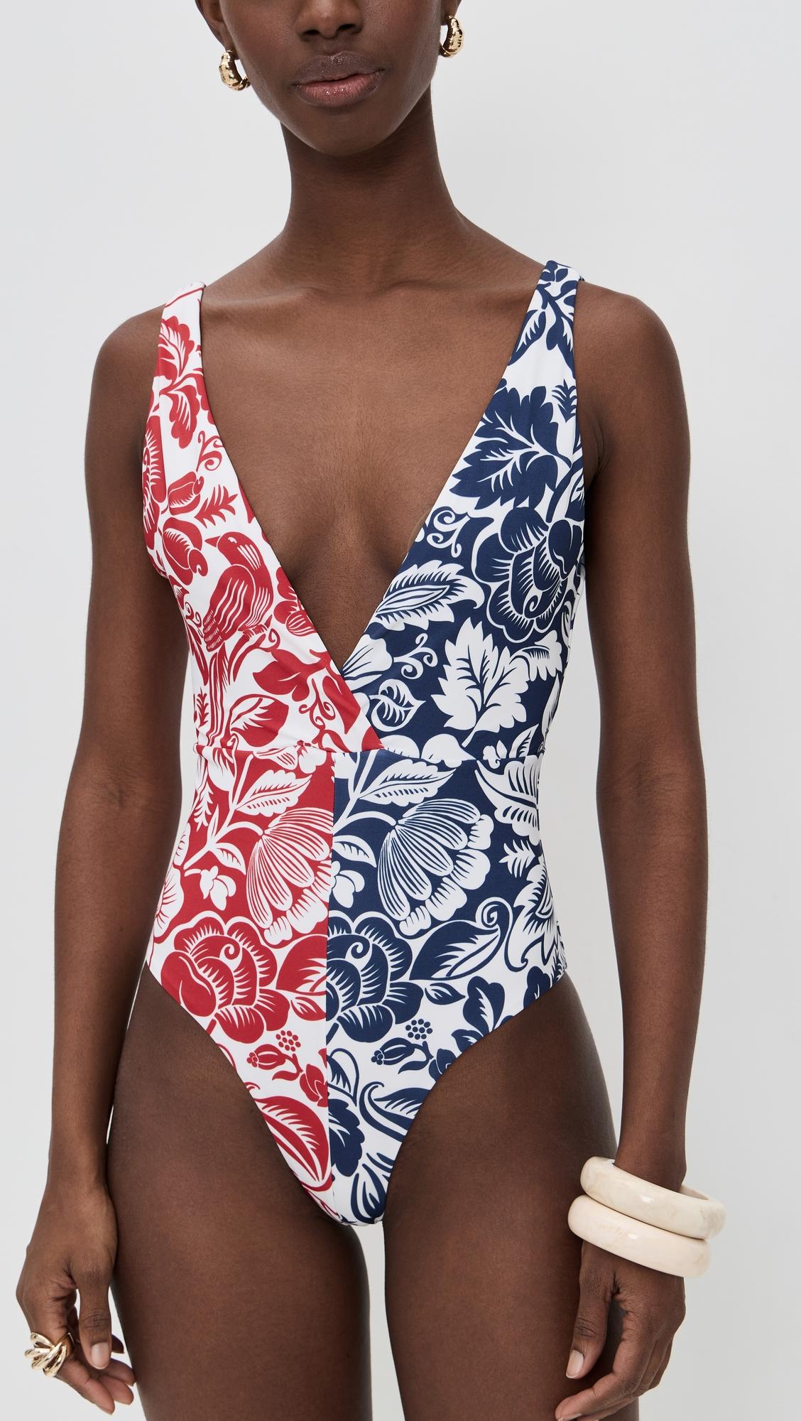 Cashew and Birds One Piece by FARM RIO