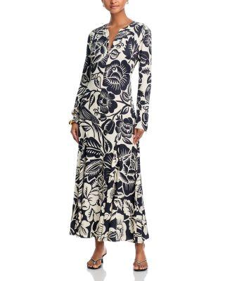Cashews And Birds Winter Dress by FARM RIO