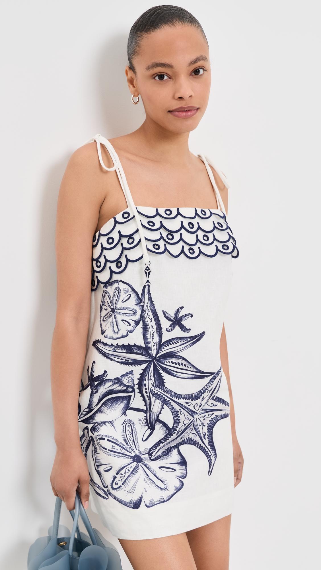 Coast Stars Off-White Mini Dress by FARM RIO