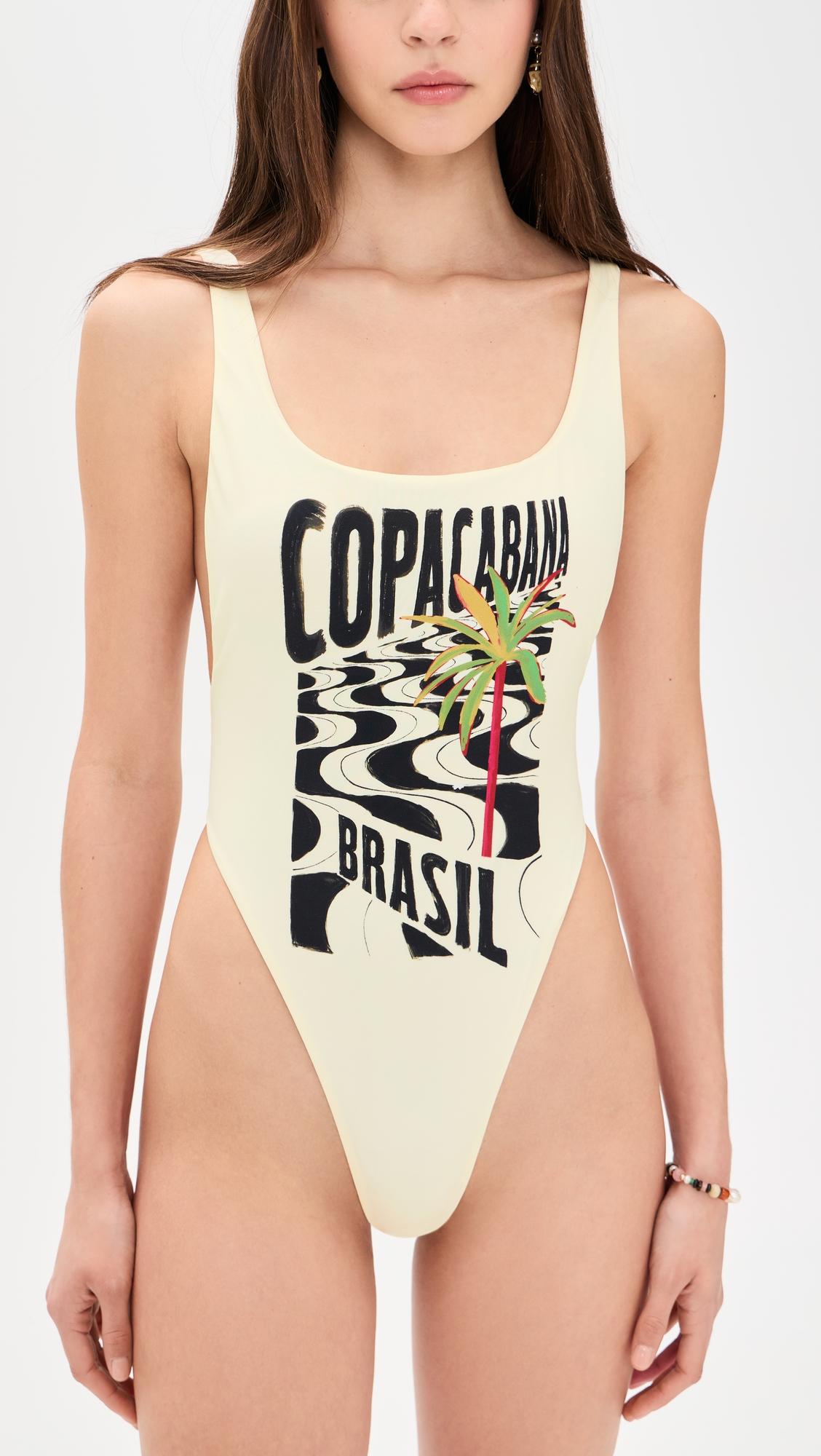 Copacabana Beach Off-White One Piece by FARM RIO