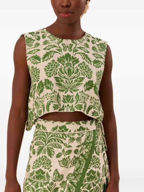 Delicate Tapestry-print top by FARM RIO