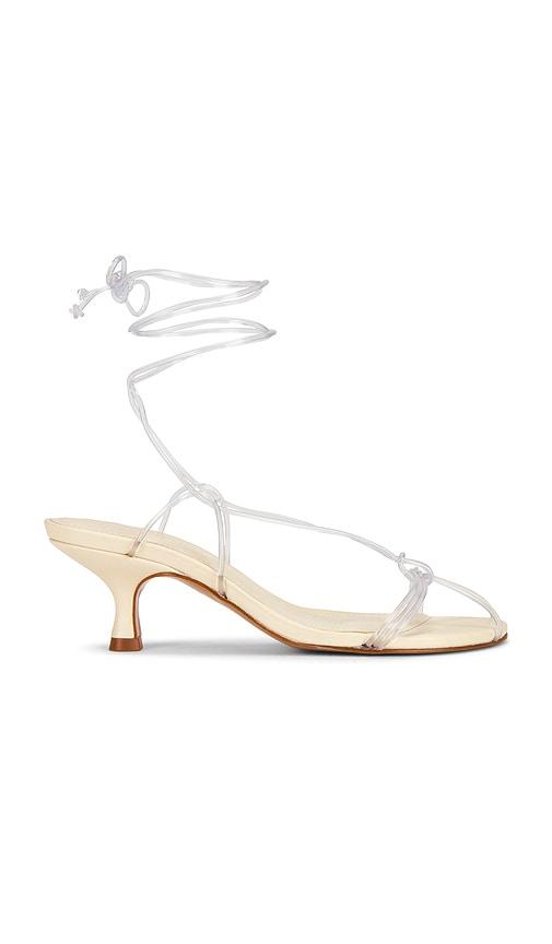 FARM Rio Spaghetti Jelly Kitten Heel in Ivory by FARM RIO