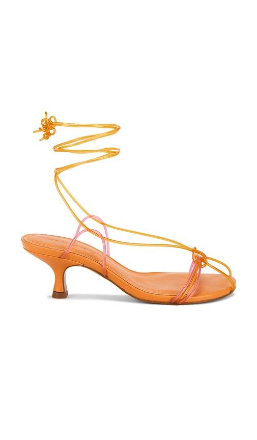 FARM Rio Spaghetti Jelly Kitten Heel in Orange by FARM RIO