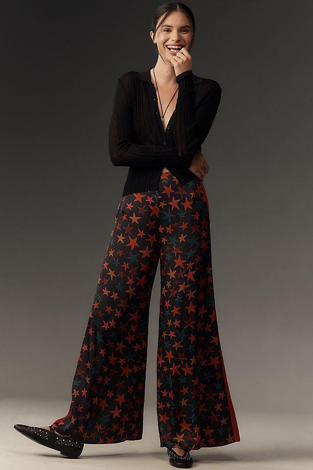 Farm Rio x Anthropologie Star Print Wide-Leg Pants by FARM RIO