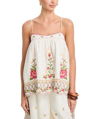Floral Embroidered Tank by FARM RIO