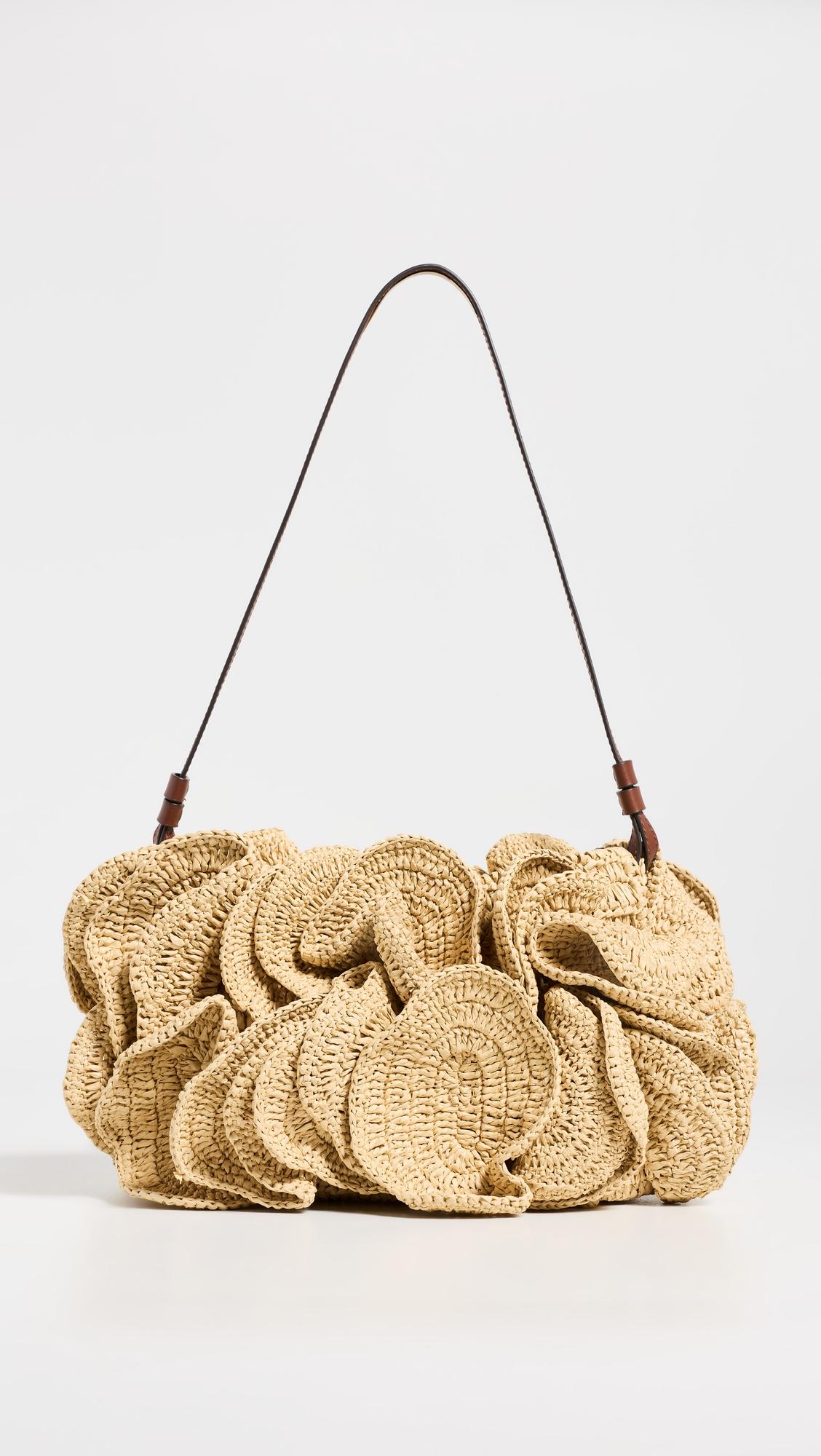 Flower Raffia Shoulder Bag by FARM RIO