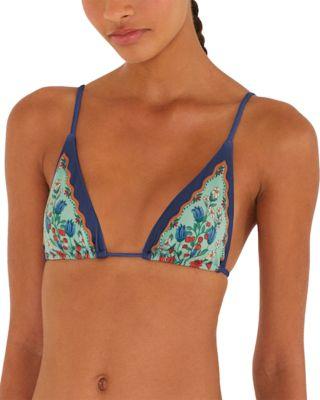 Fruit Beauty Faded Green Triangle Bikini Top by FARM RIO