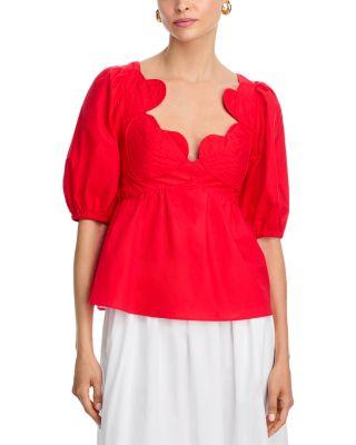 Heart Appliqu&eacute; Blouse by FARM RIO