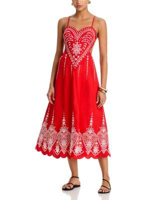 Heart Richilieu Sleeveless Dress by FARM RIO