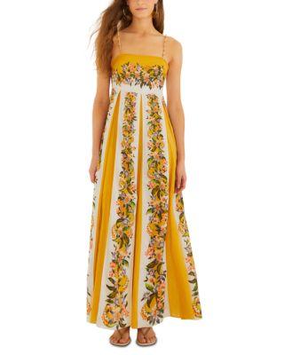 Hilo Stripes Sand Dress by FARM RIO