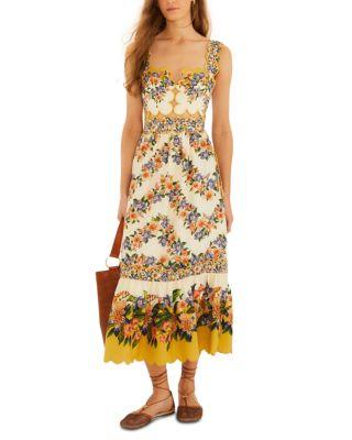 Hilo Stripes Sand Maxi Dress by FARM RIO