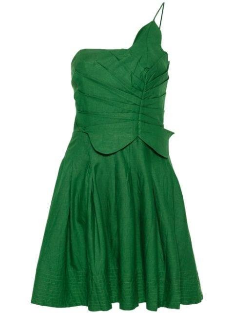 Lea one-shoulder pleated mini dress by FARM RIO