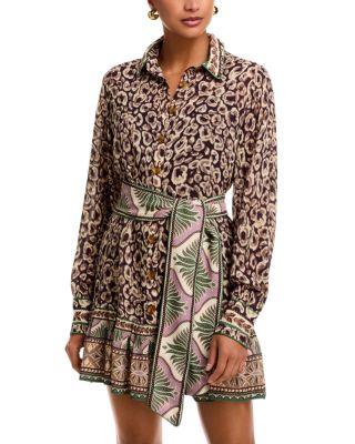 Leopard Belted Mini Dress by FARM RIO