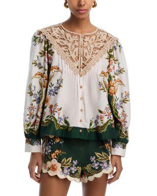 Nature Sand Long Sleeve Top by FARM RIO