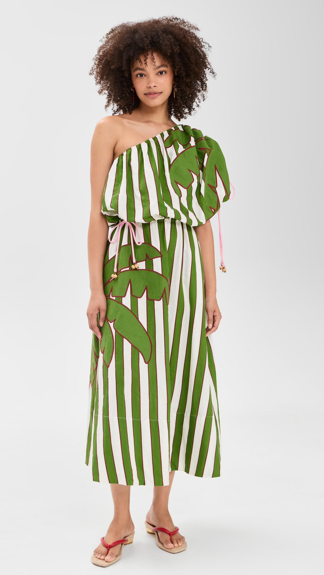 One Shoulder Midi Dress by FARM RIO