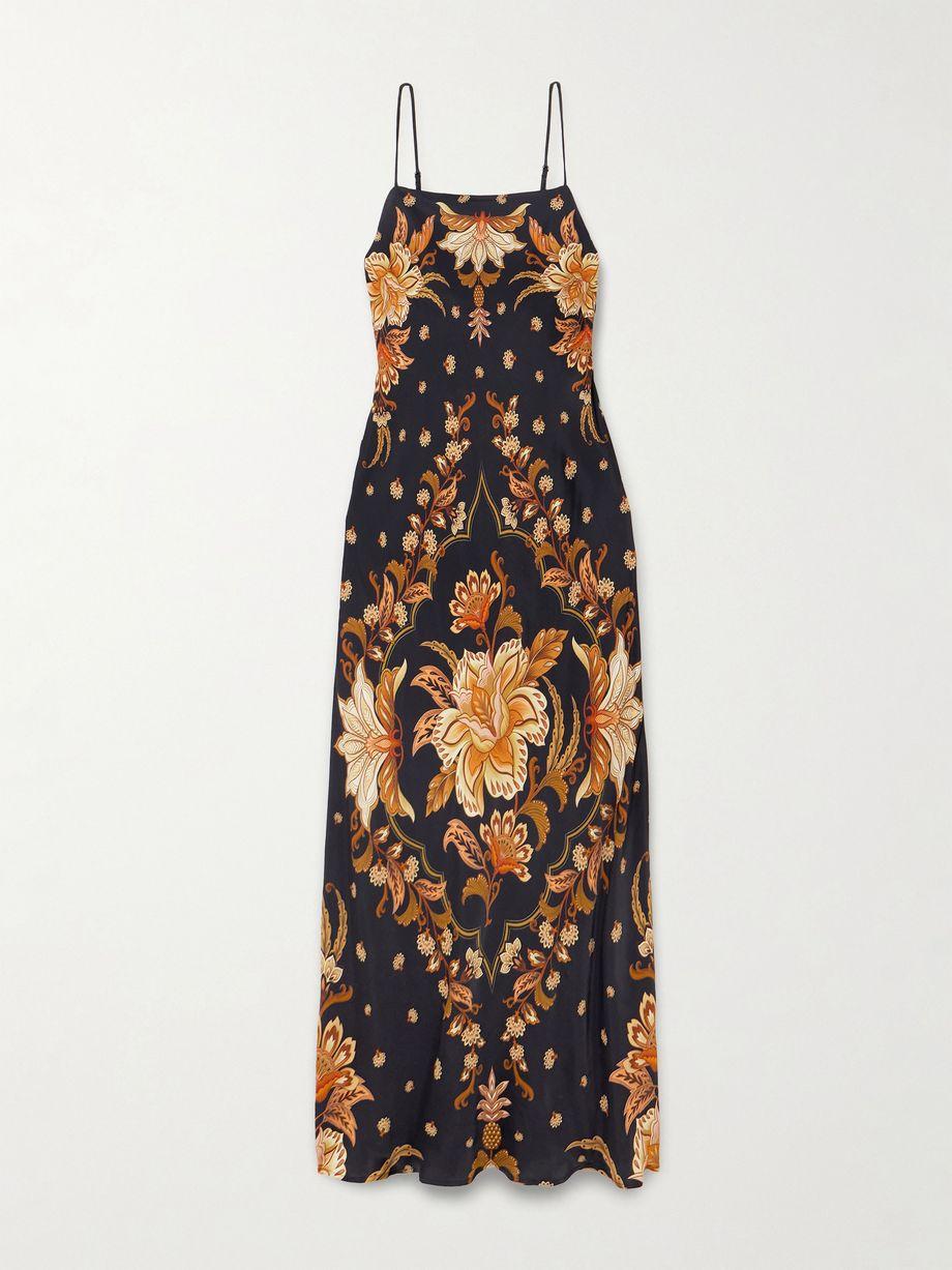 Paisley-print satin-jersey maxi dress by FARM RIO