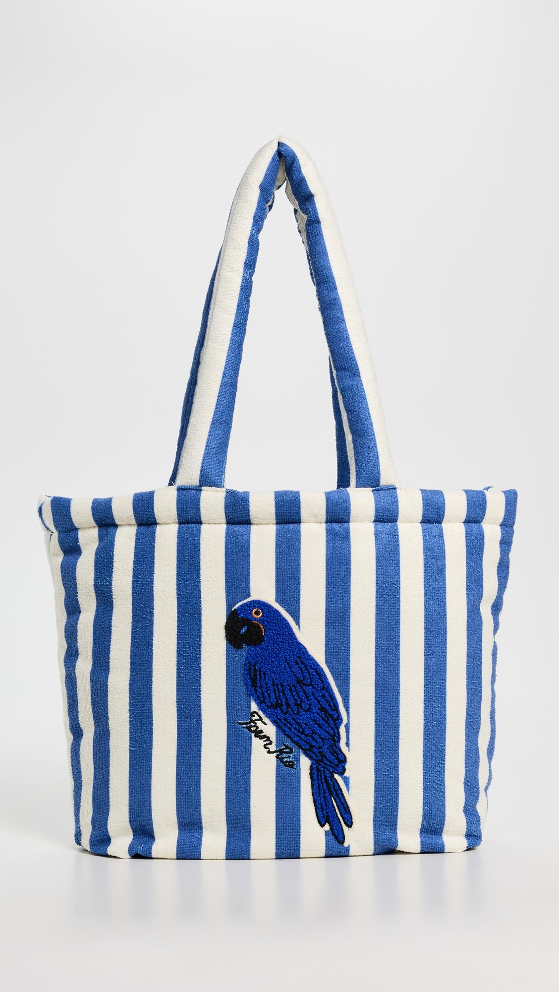 Parrot Stripe Tote by FARM RIO