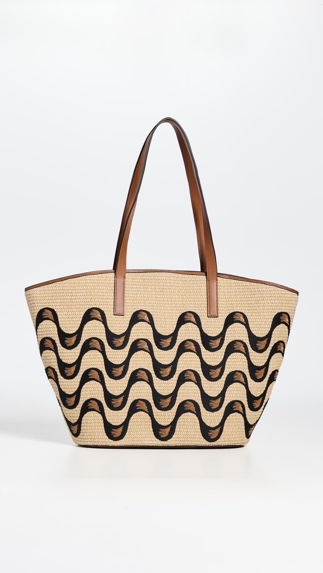 Raffia Basket Large Tote Bag by FARM RIO